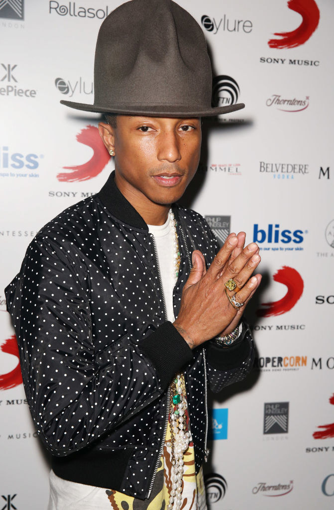 Closeup of Pharrell
