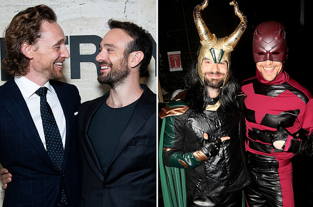 Tom Hiddleston And Charlie Cox Swapped Marvel Characters For Halloween And It's Amazing