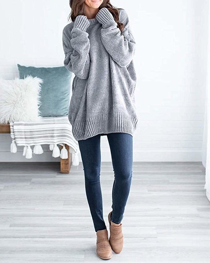 14 Cute Long Sweaters To Wear With Leggings