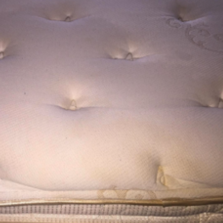 the same mattress with the stain removed