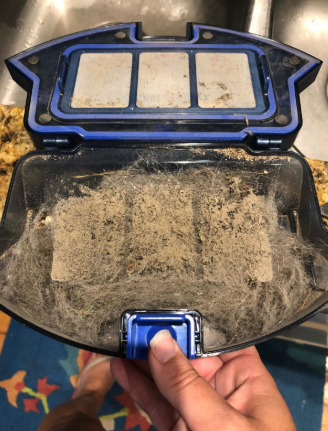 a reviewer's dust filled vacuum
