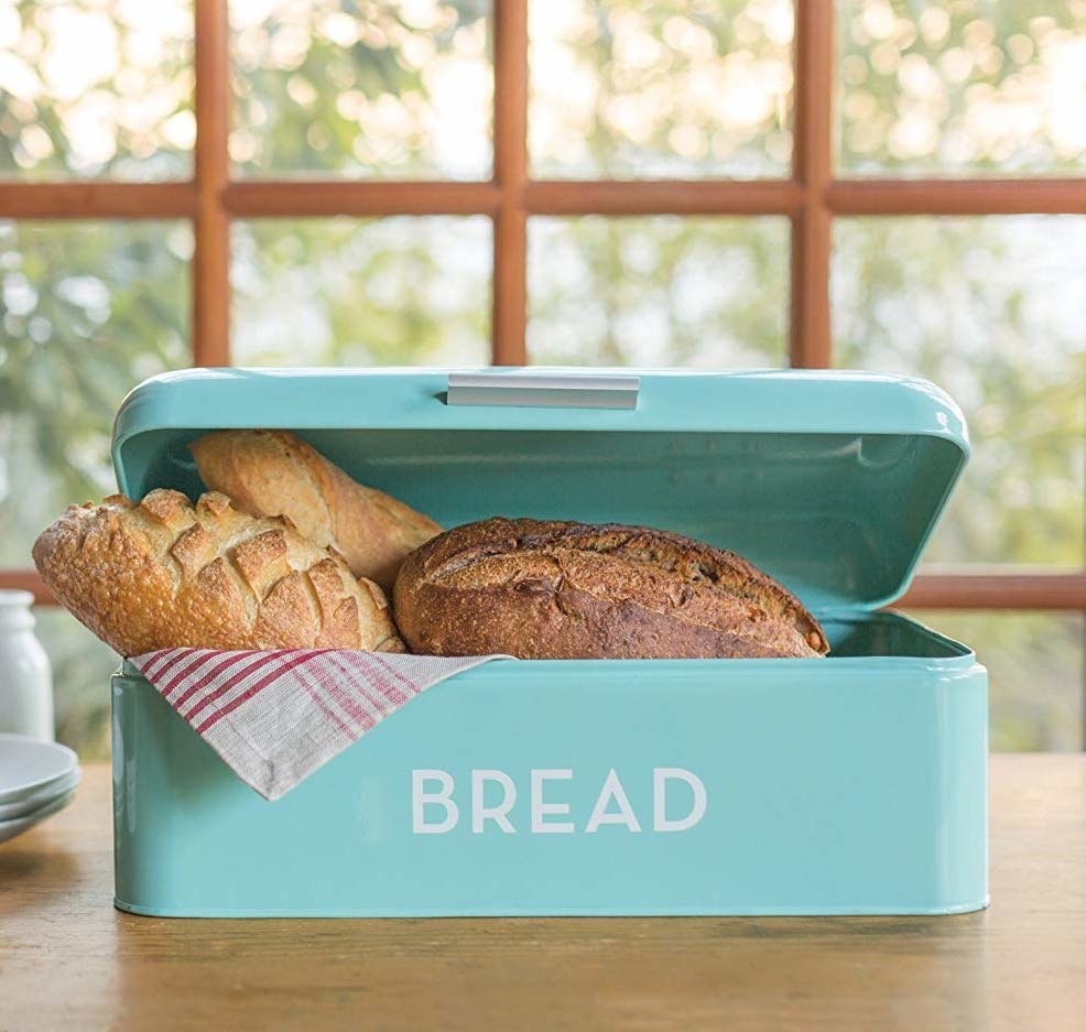 vintage bread box. that'll help you protect your precious carbs from t...