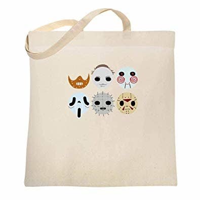 the horror masks canvas bag