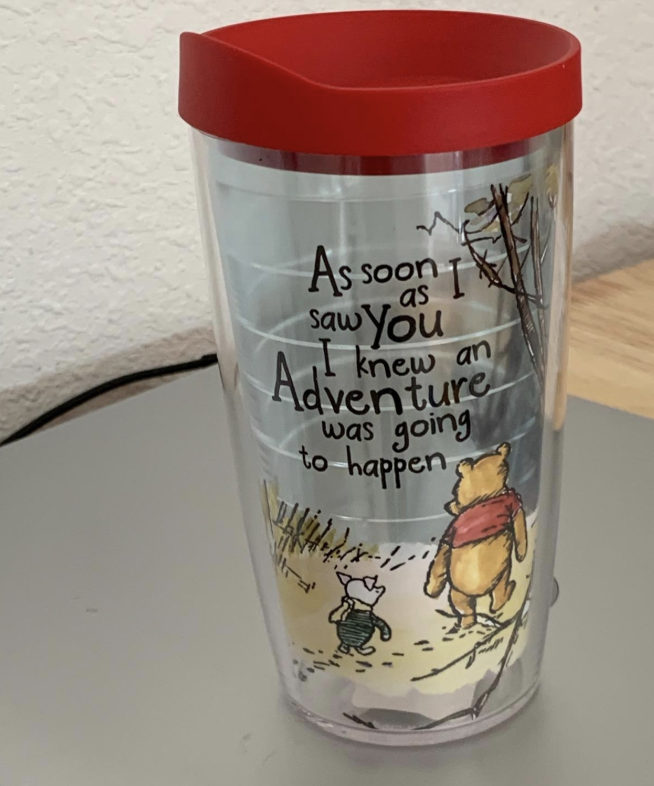 Tervis Tumbler 24 oz Winnie The Pooh As Soon As I Saw You NEW an Adventure w Lid 