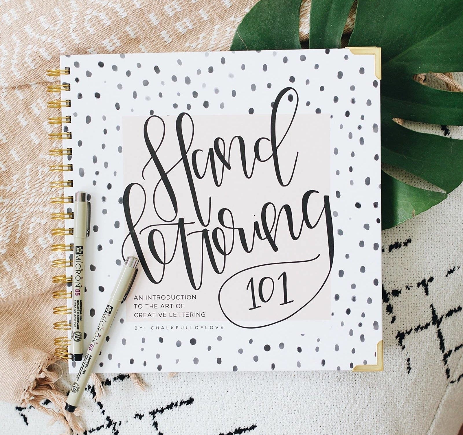 A book titled Hand Lettering 101