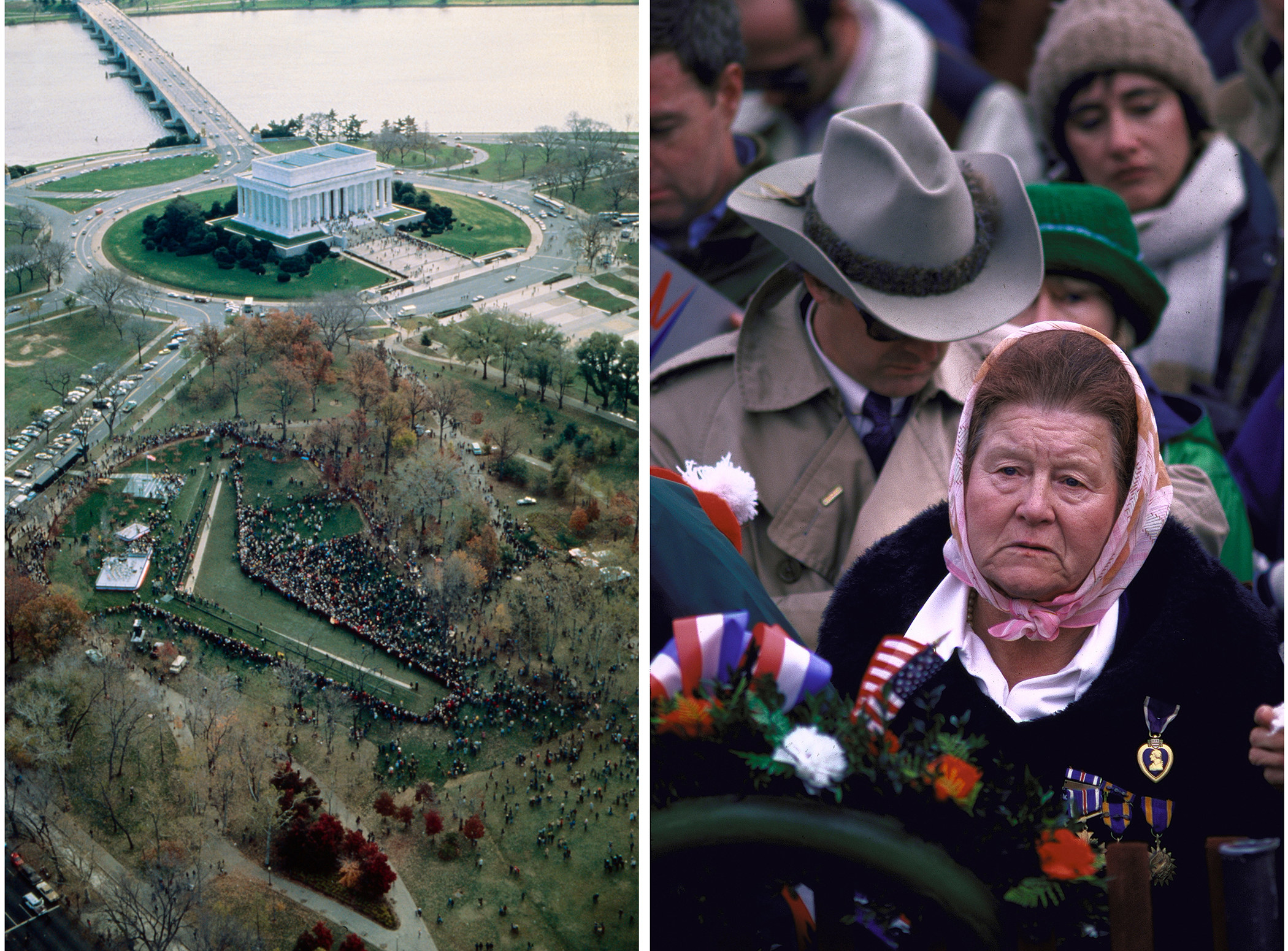 These Emotional Pictures Show How People First Reacted To The Vietnam Veterans Memorial