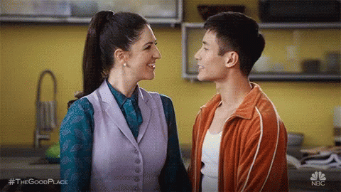 Kuvahaun tulos: the good place jason janet"