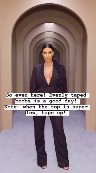 Kim Kardashian Just Gave More Details About Taping Up Her Boobs