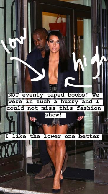 No bra? No problem. Just tape your boobs like Kim K