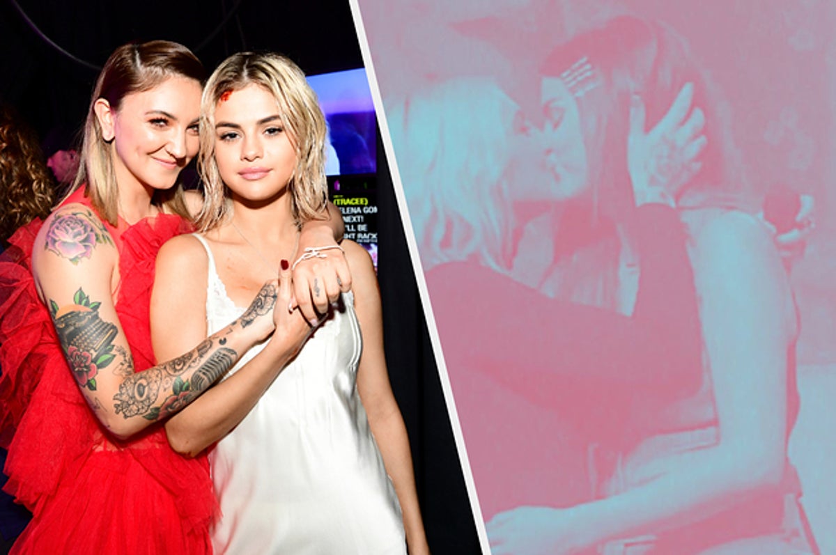 Taylor Swift And Selena Gomez Lesbian - Selena Gomez Shares A Kiss And Matching Tattoos With Her BFF Julia Michaels