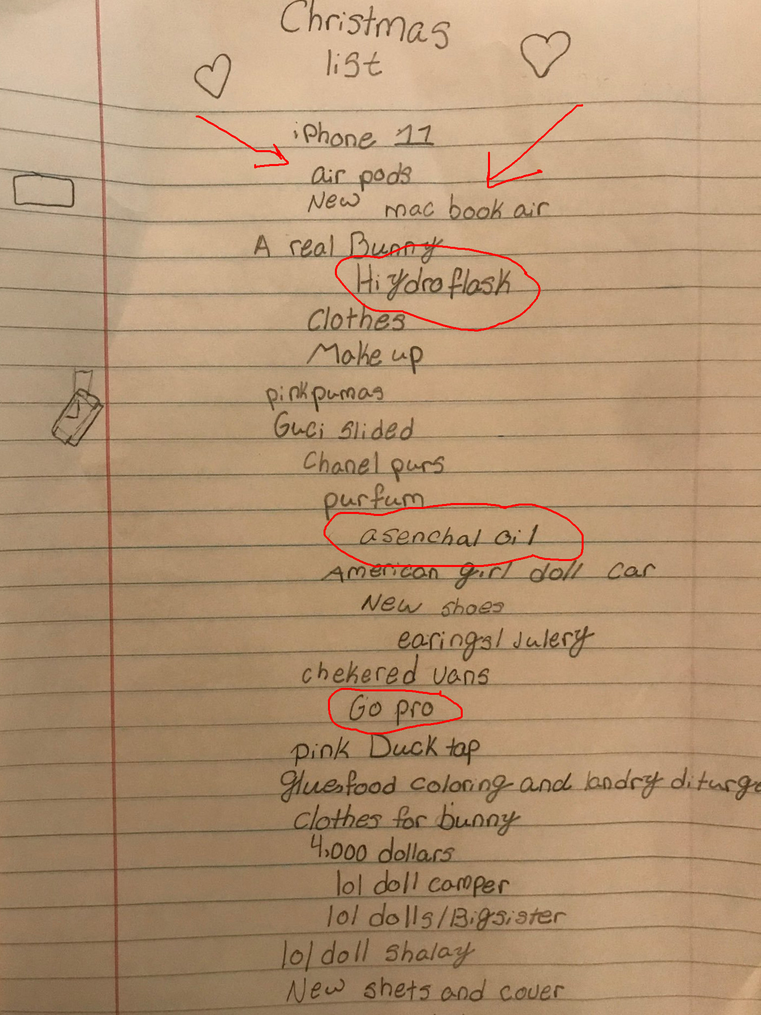 A 10 Year Old Gave Her Dad The Most Wild Christmas List And Sis