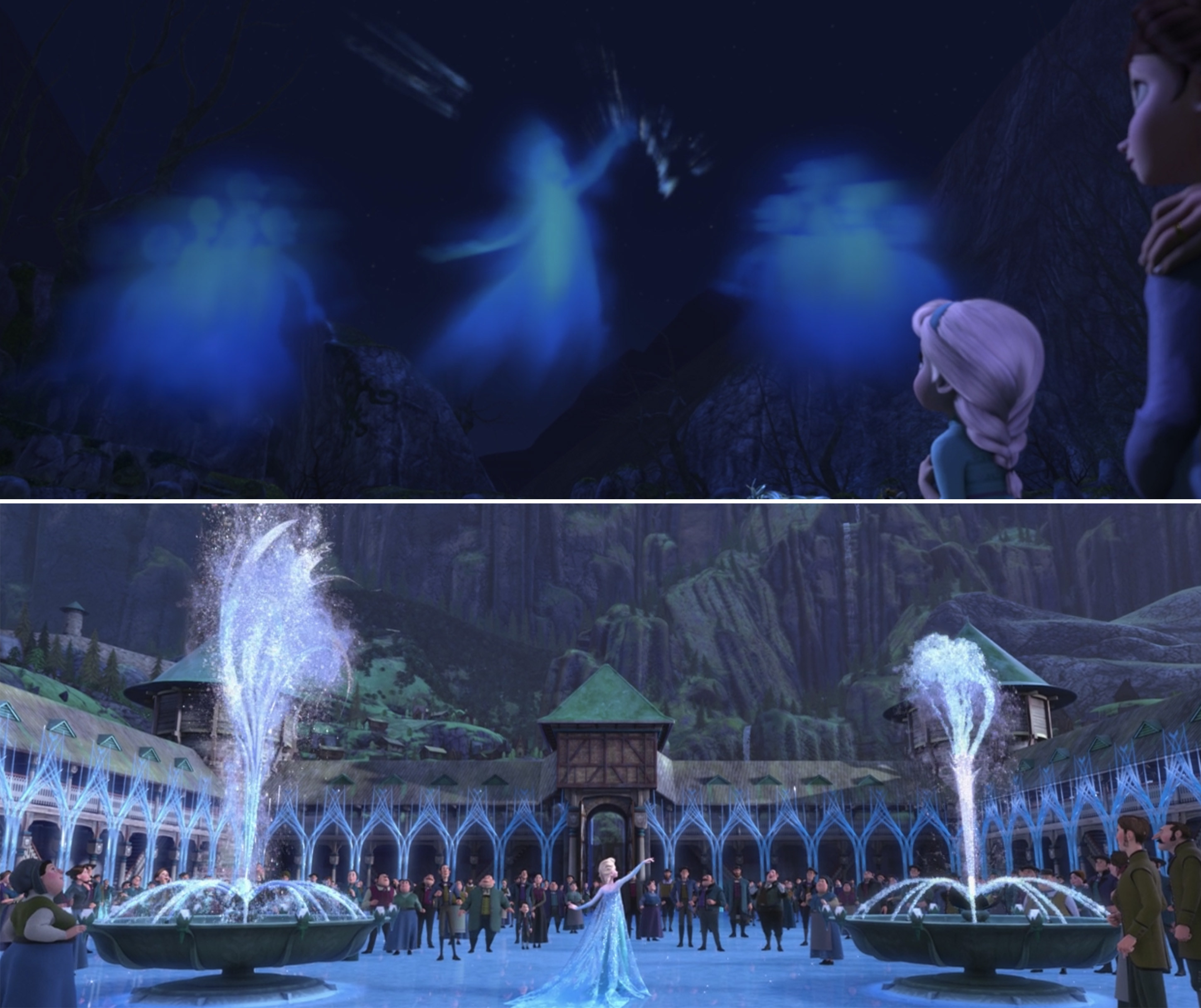 the entity scenes from frozen