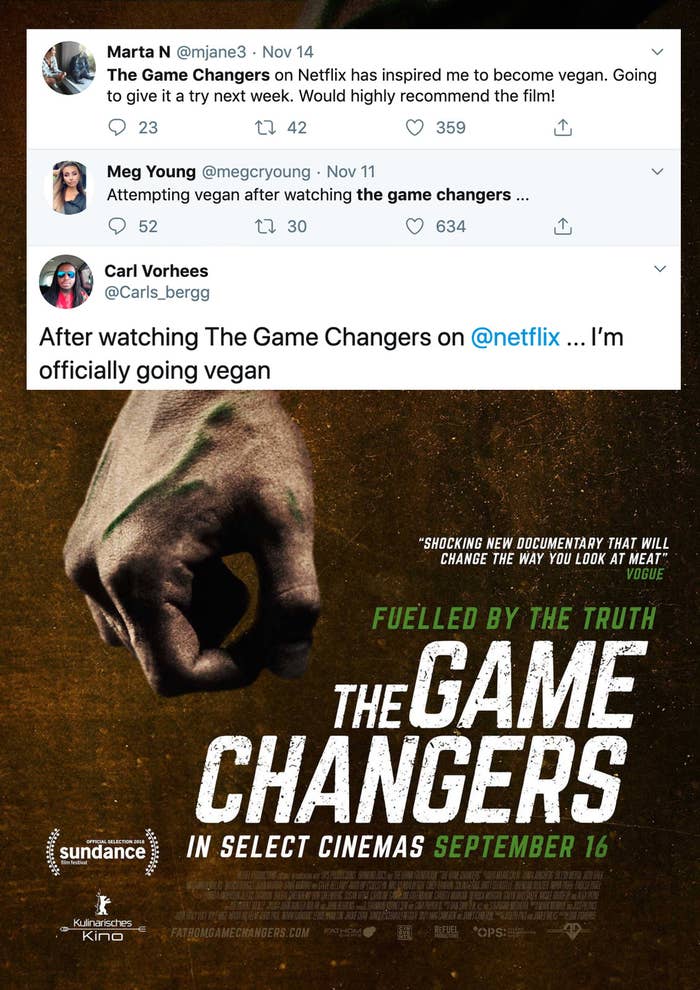 The Game Changers On Netflix Might Make You Want To Go The Game Changers On Netflix Might Make You Want To Go