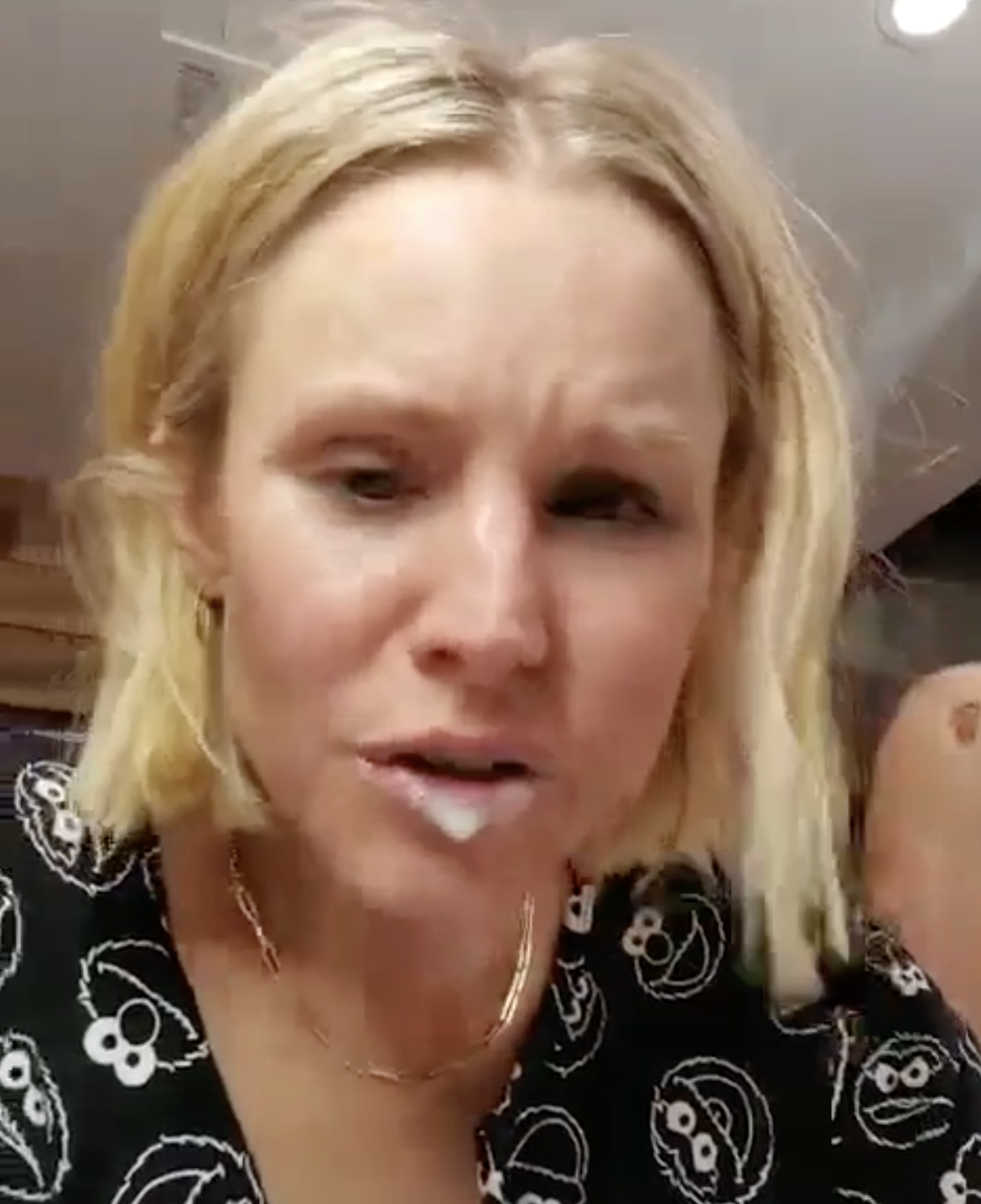 Kristen bell  she lied to us the whole time she actually covered in    TikTok