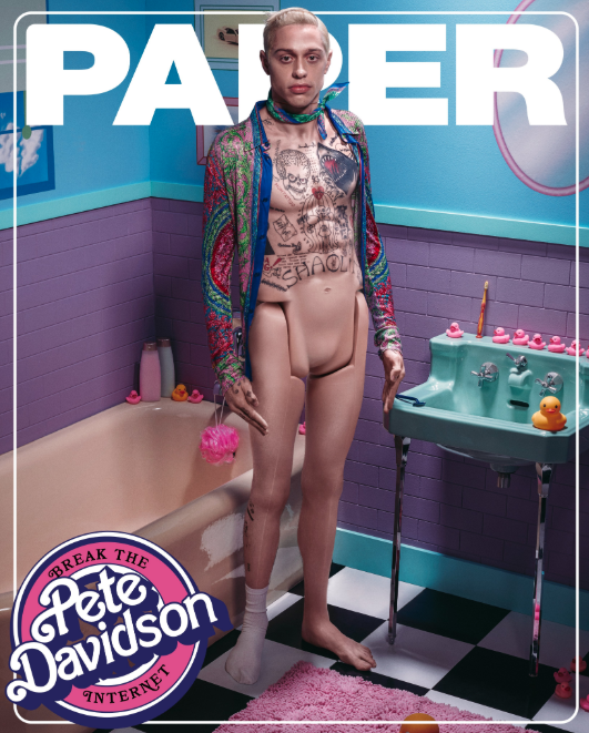 531px x 661px - Pete Davidson Is An Exposed Doll In This Paper Magazine Cover