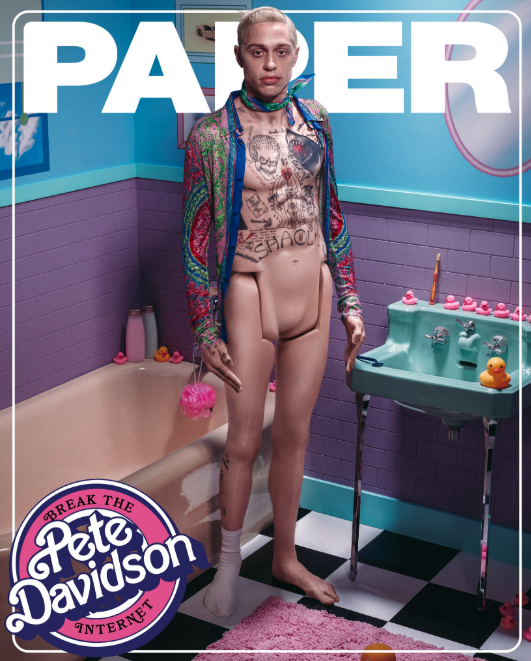 Dickless Hijra Sex - Pete Davidson Is An Exposed Doll In This Paper Magazine Cover