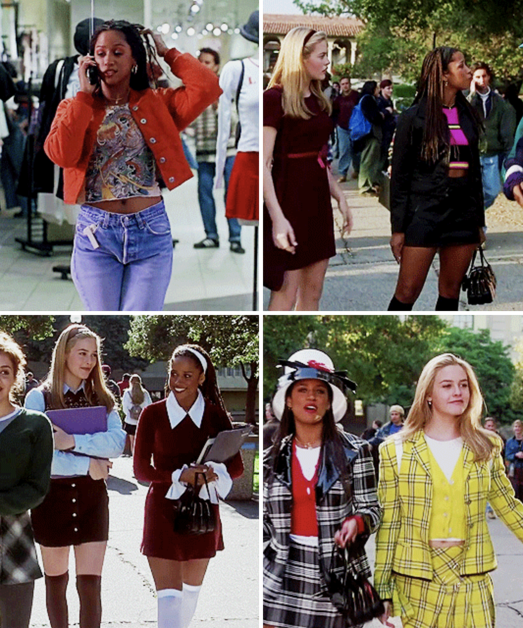 Cher and Dionne from &quot;Clueless&quot; wearing vibrant, expensive-looking outfits
