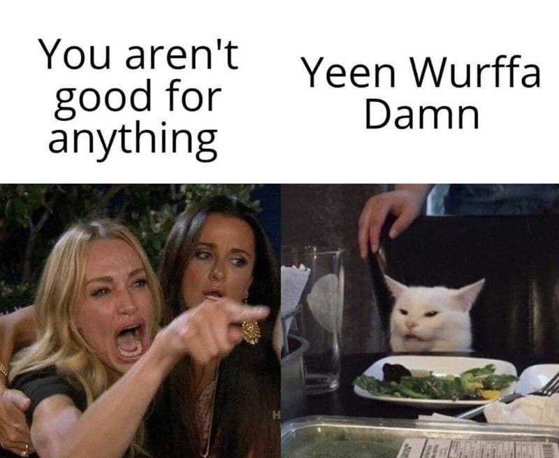 screaming girl meme template