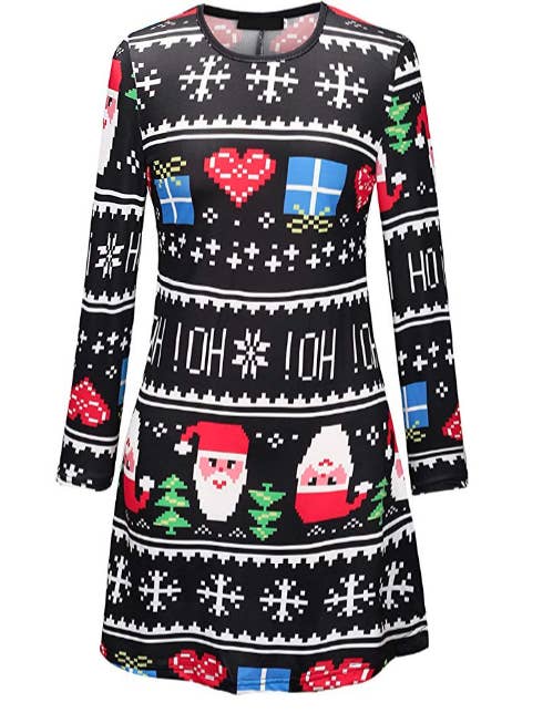 white christmas dresses Tipsy Elves Women's Christmas Merry Christmas Tassel Sweater Dress Size Medium main image 0