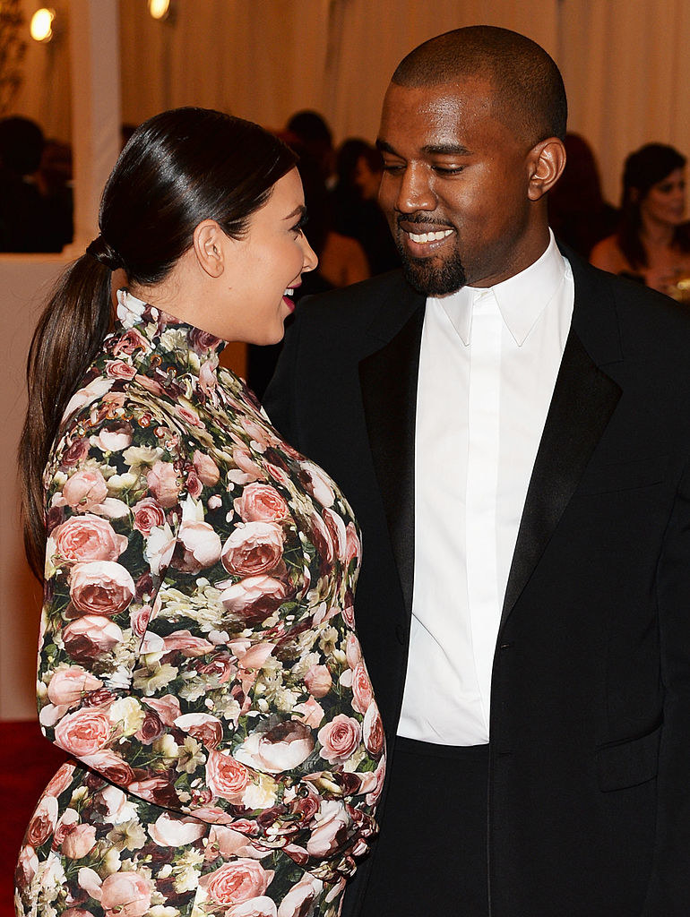 Kim kardashian met gala floral clearance dress