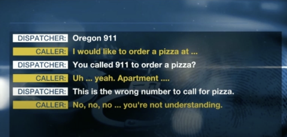 ピザの注文 を装い 911に虐待被害を通報 指令係は危険を察知した