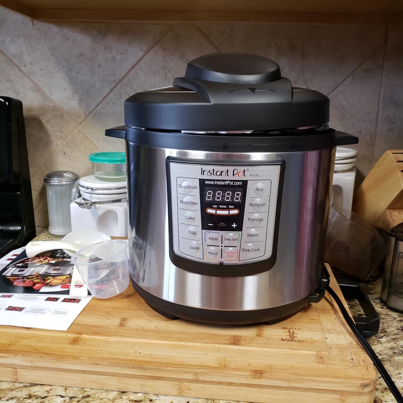 A reviewer&#x27;s photo of the Instant pot