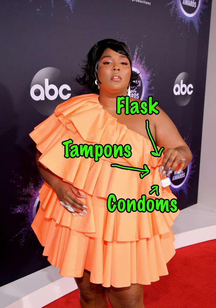 lizzo with small purse