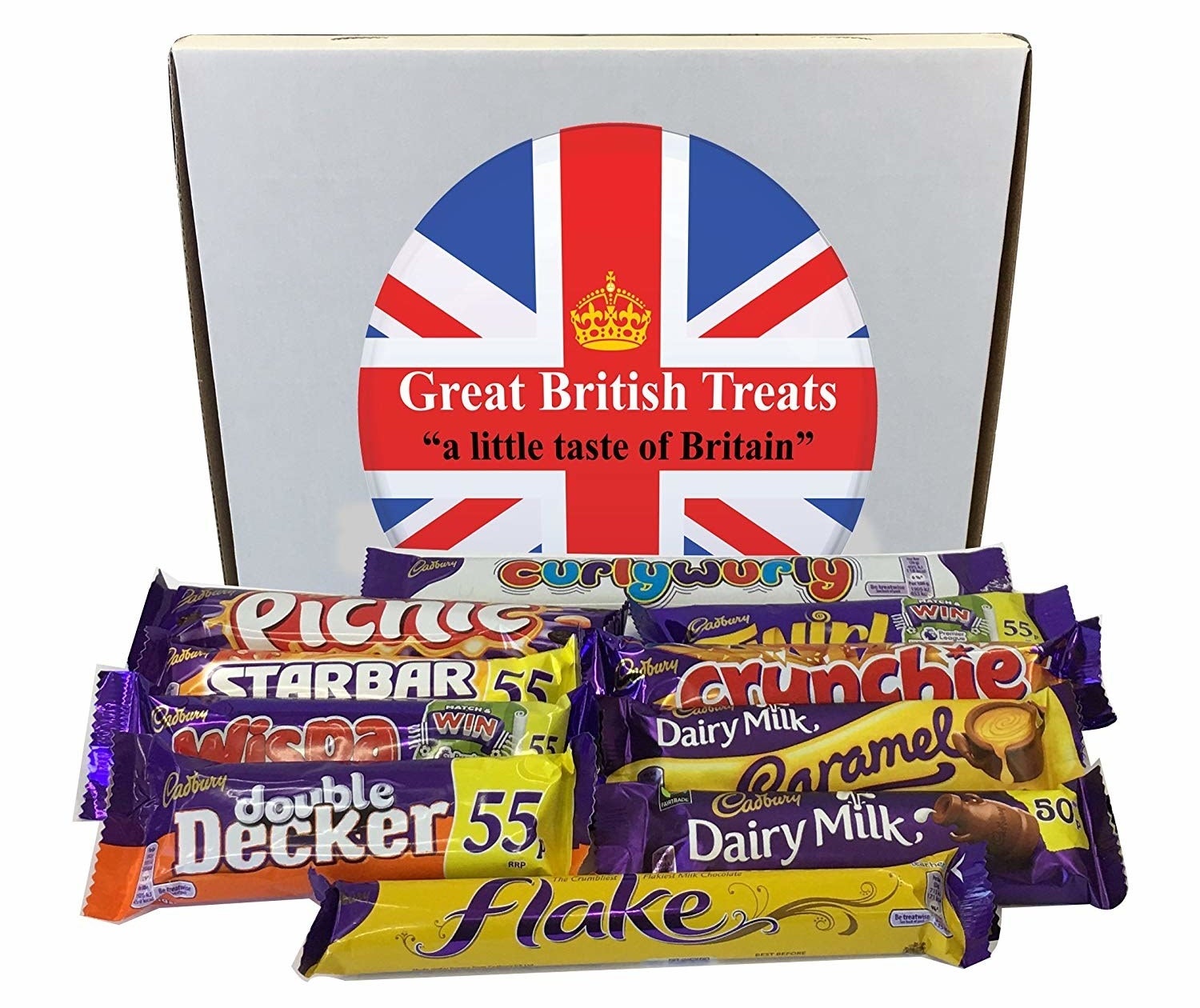A box of British treats.