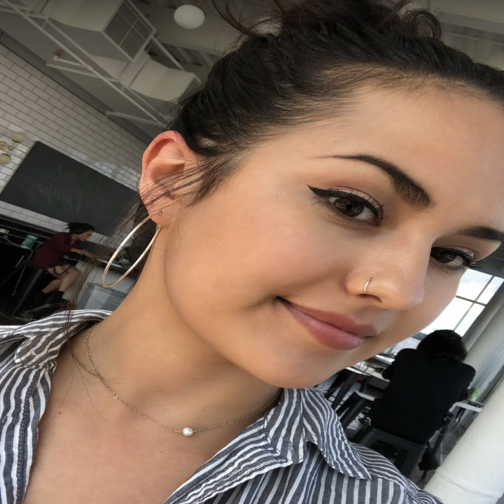 Kayla Suazo wearing the under-eye concealer