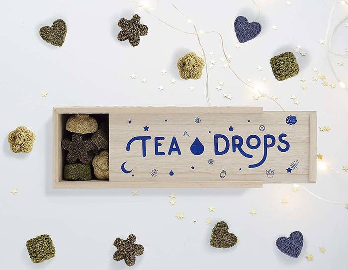 an open box of Tea Drops