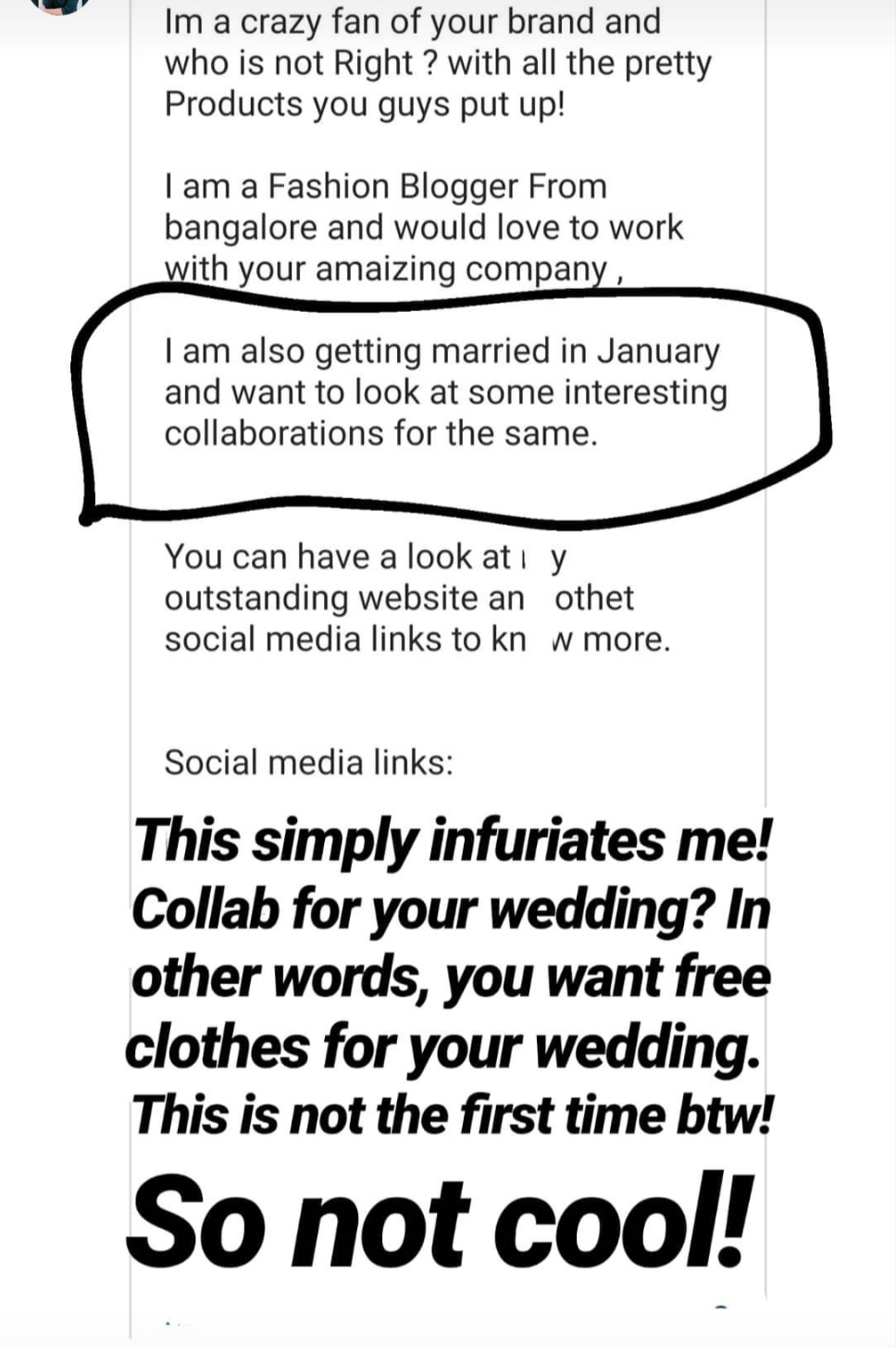 17 Screenshots Of Influencers Begging For Free Stuff That Ll Annoy You To Look At