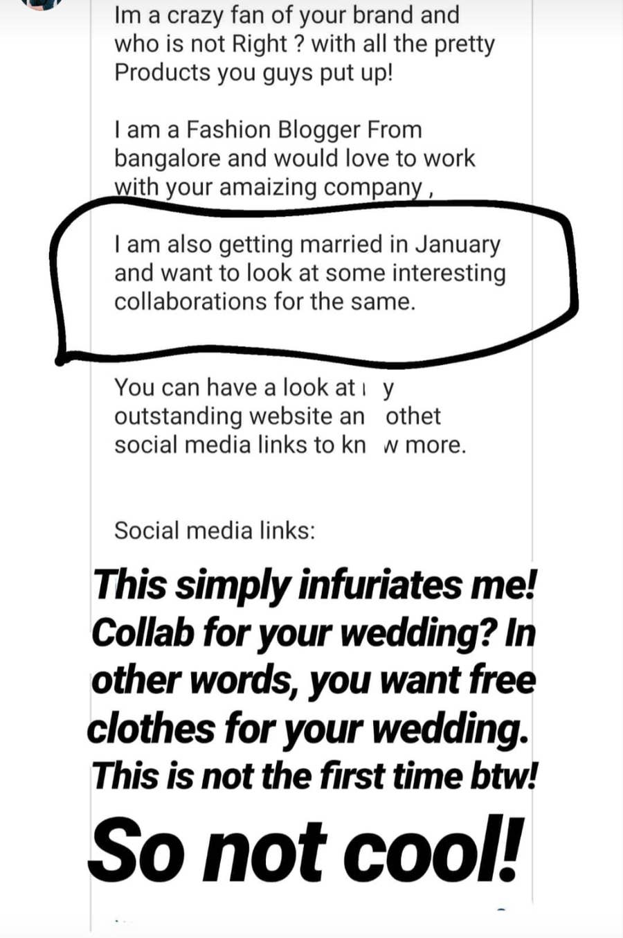 17 Screenshots Of Influencers Begging For Free Stuff That Ll