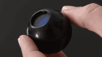 a gif of a tiny magic 8 ball