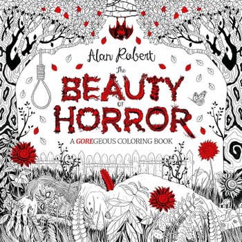 the cover of a beauty horror coloring book