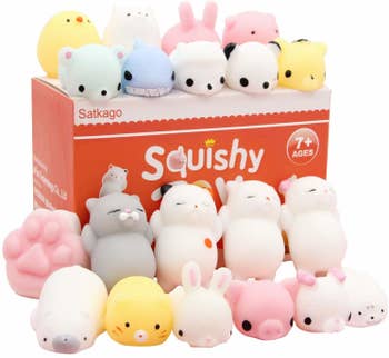an array of cute squishy toys