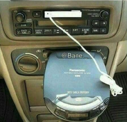 cd player hooked up to cassette