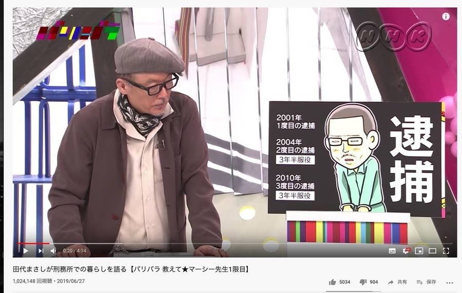 田代まさし容疑者の出演動画 Nhkが非公開に 薬物依存の苦しみを語っていた