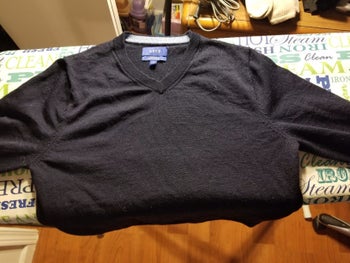 The same sweater looking brand new after using the shaver