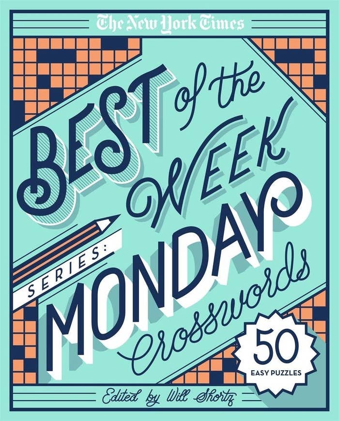 cover of the monday crossword book with 50 &quot;easy puzzles&quot;