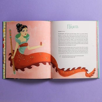 an inside shot of the book showing an illustration and short bio