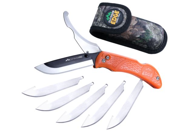 the knife, carrying bag, replacement knife blades