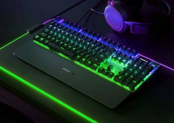 the glowing keyboard