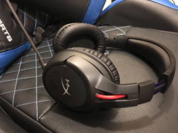 a reviewer's headset