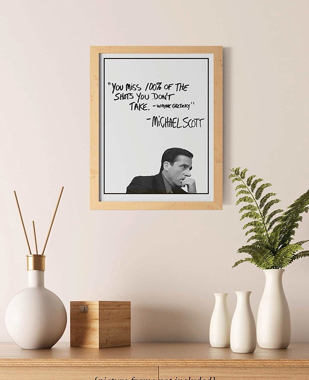 Michael Scott print with a quote from &quot;The Office&quot;
