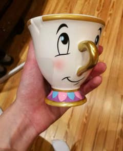 hand holding the chip mug