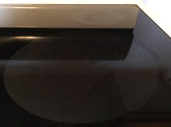 A clean cooktop after using the cleaner kit