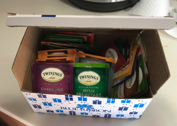 a box of twinings tea 