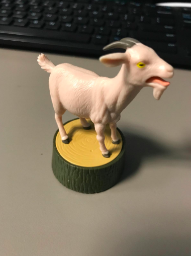 the screaming goat on a reviewer&#x27;s desk