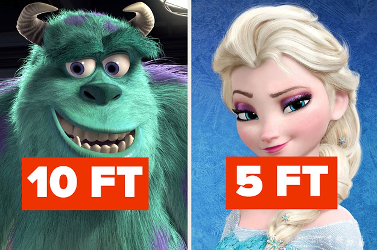 How Tall Do You Think These Disney Characters Are? How Tall Do You Think These Disney Characters Are?