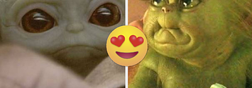 Baby Yoda & Baby Grinch Mashup Is A Christmas Abomination